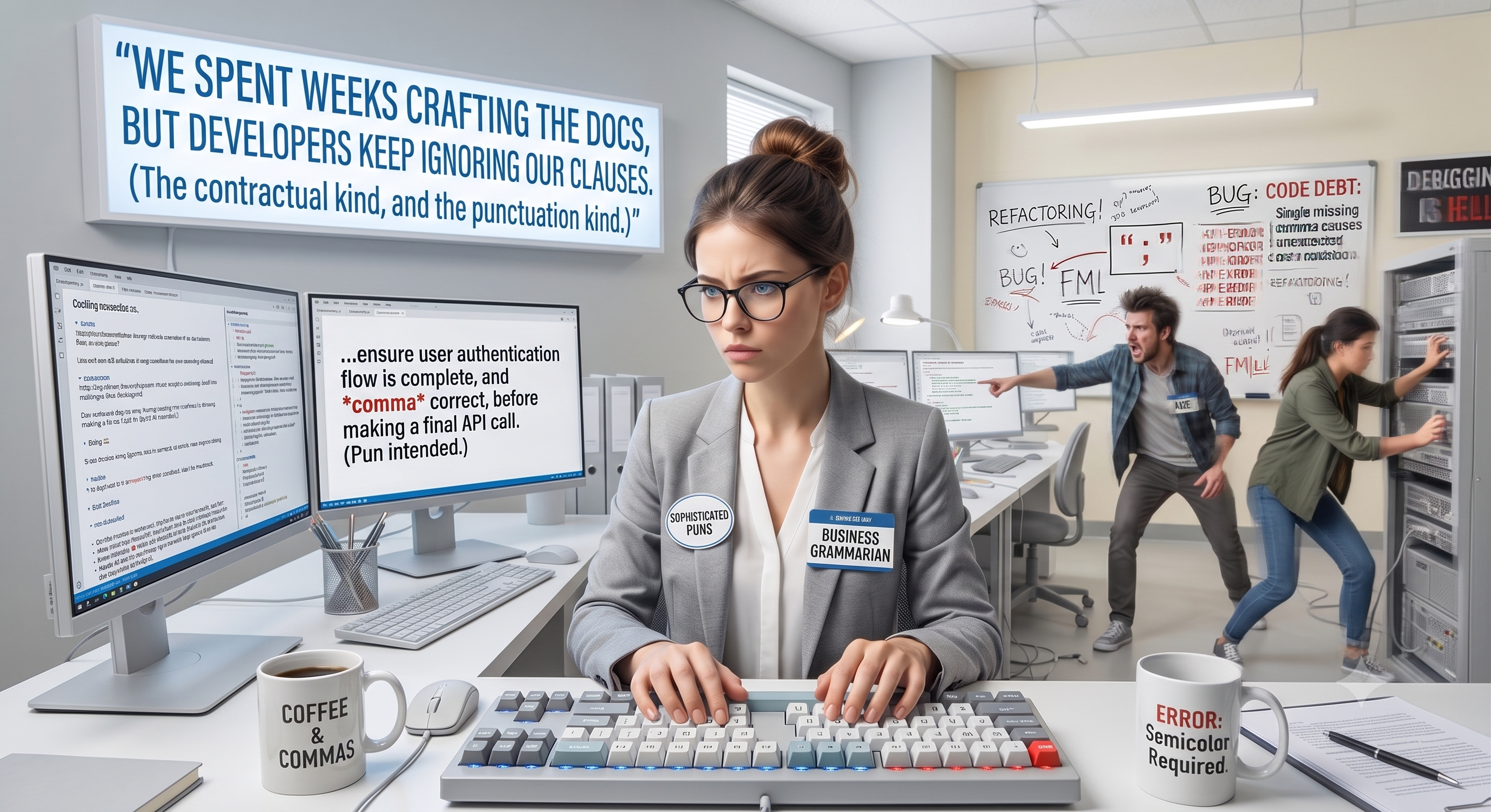 The frustrated Grammar Cop (Light Mode)